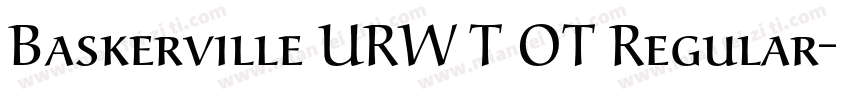 Baskerville URW T OT Regular字体转换